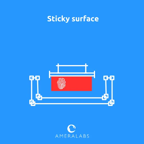 Sticky surface. Models are sticky even after post-curing.