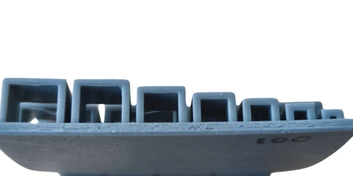 Unsupported span / bridge test at 100μm layer height