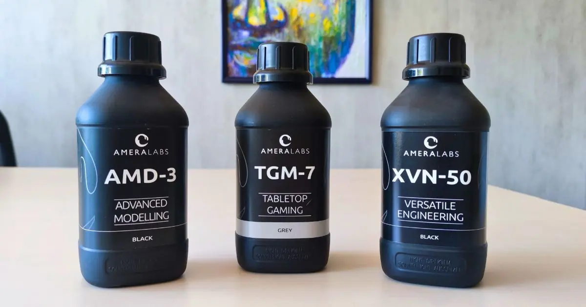 AMD-3 TGM-7 and XVN-50 3D printing resins