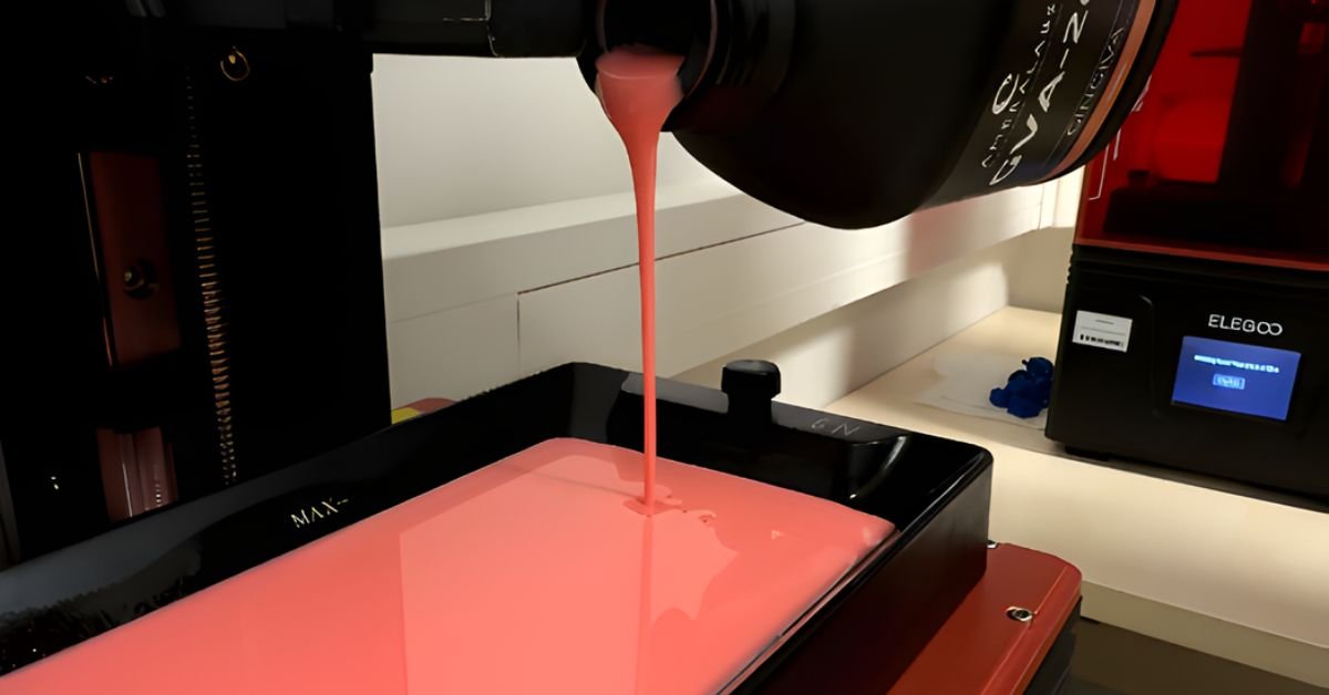 Pour GVA-26 into vat for 3D printing