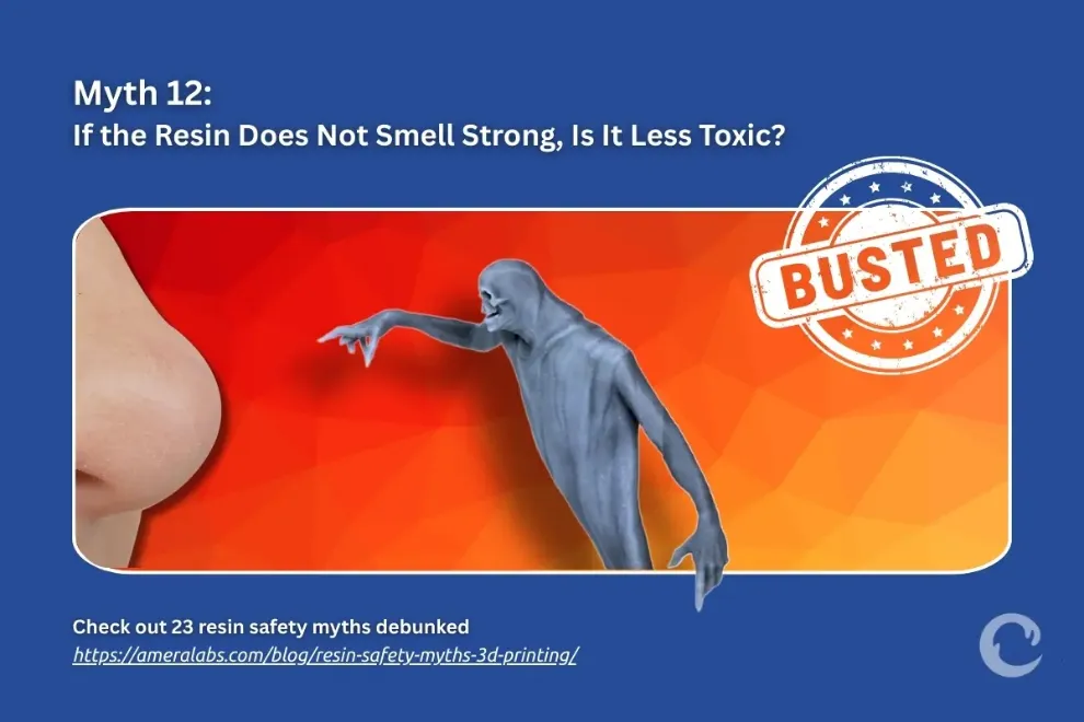 Your nose cannot protect you from resin VOCs.