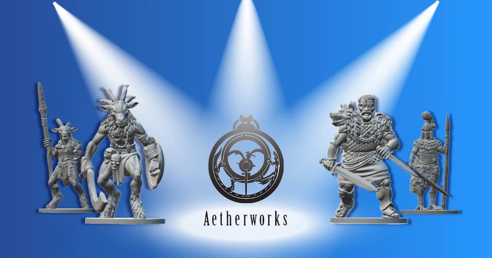 Aetherworks and RuneQuest: Producing Consistent Miniatures Across Three Continents