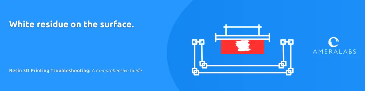 Resin 3D Printing Troubleshooting: White residue on the surface. There are some white spots on the surface of the model. Most often, they are in recessed areas.