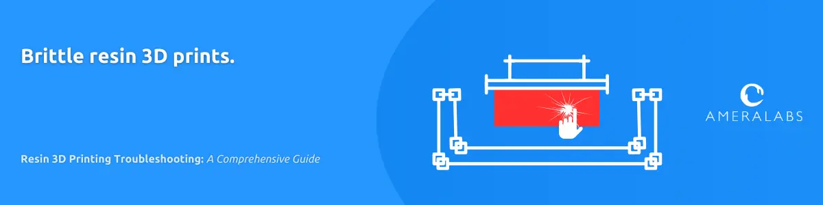 Resin 3D Printing Troubleshooting: Brittle resin 3D prints. Resin parts are brittle after post-curing or get brittle over time. They snap easily when flexed.