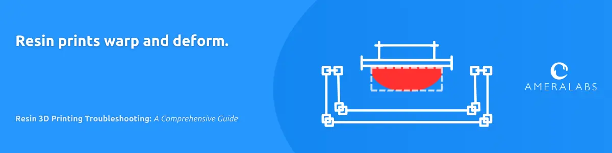 Resin prints warp and deform. Resin prints warp and deform due to shrinkage and continuous curing due to ambient light and heat even after printing. Also, some resin printed models warp when exposed to liquids and humid air.