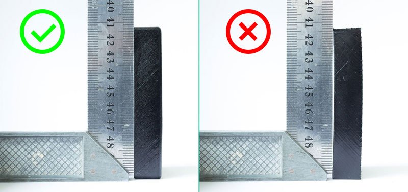 real world example of resin print warping - comparison