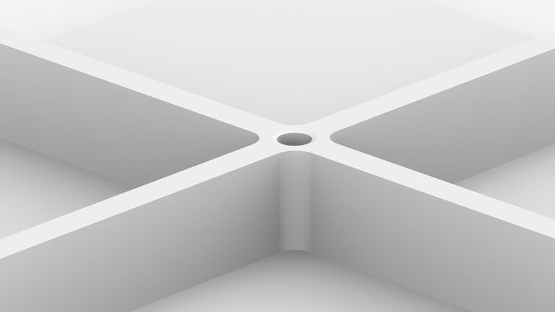 AmeraLabs 3D design guide ribs intersection