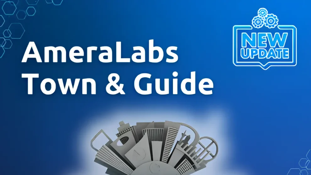 AmeraLabs Town Test Print for Resin 3D Printers With an Updated Guide