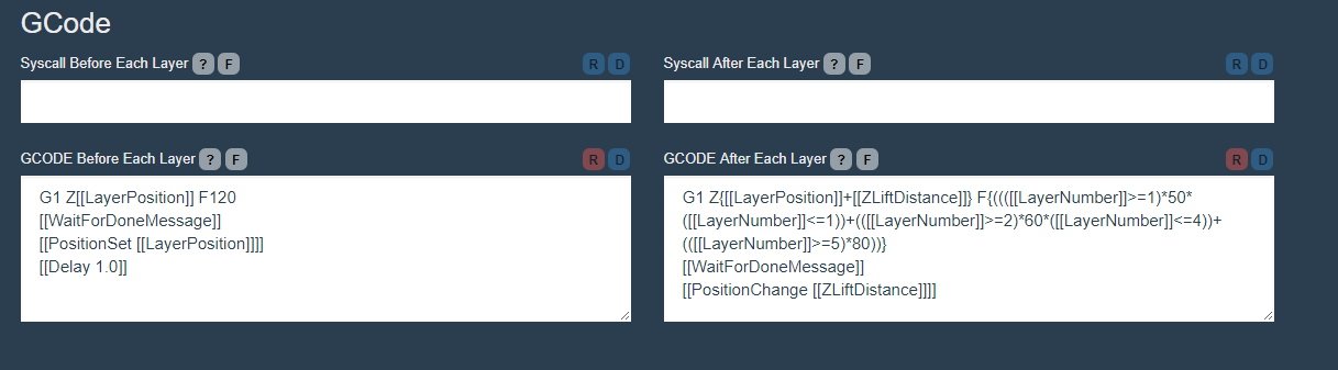 AmeraLabs nanoDLP helper Gcode generator