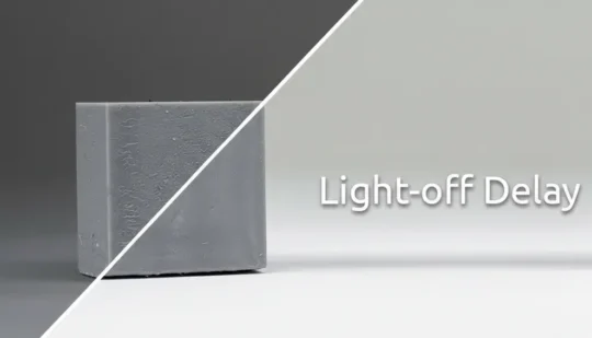 Better surfaces with Light-off delay. Blooming phenomenon