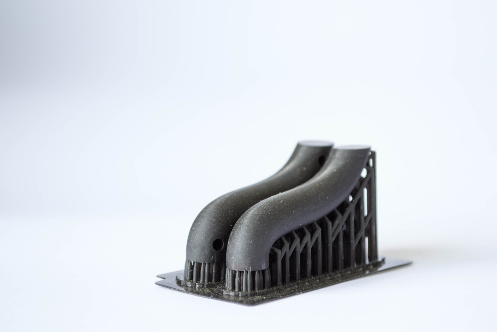 Example of supported model for resin printing