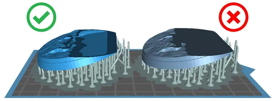 Hollowing models in resin 3D printing