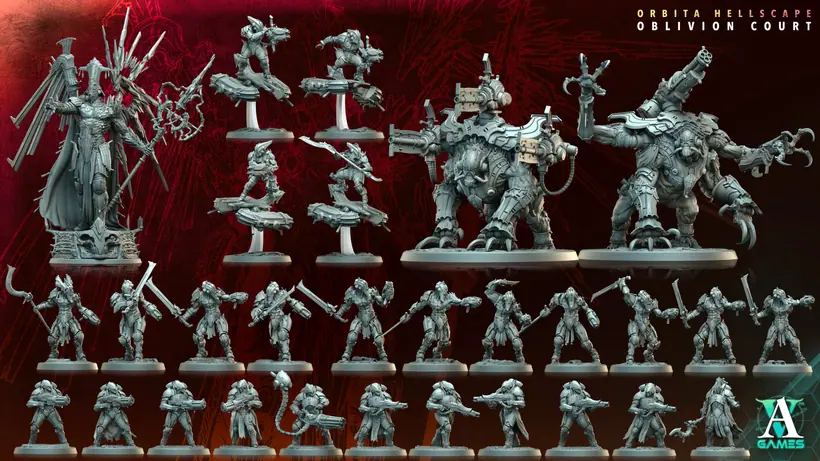 Sci-fi models from Archvillain Games