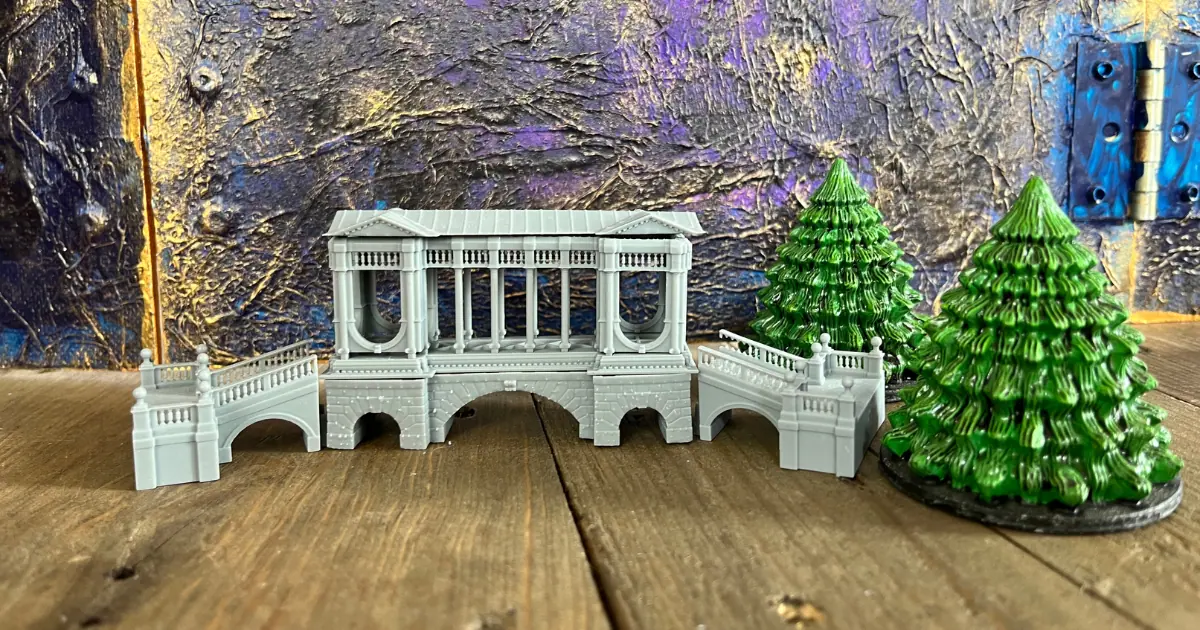 3D printed modular bridge for TTRPG campaigns