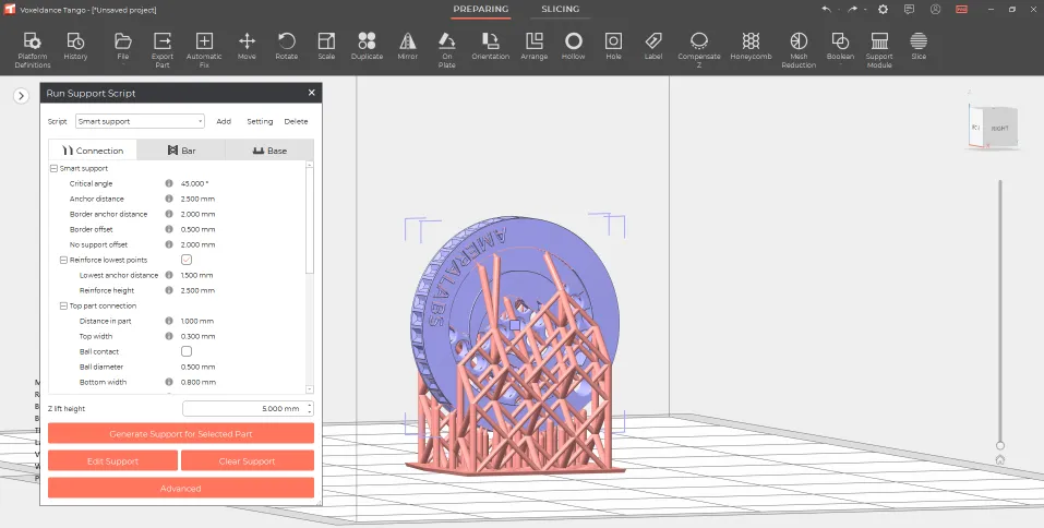 VoxelDance Tango slice window